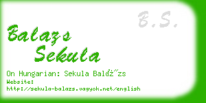 balazs sekula business card